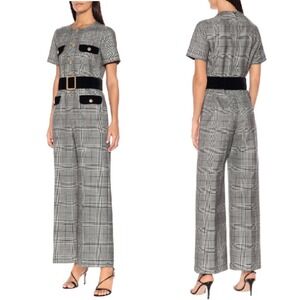Gucci Prince‎ of Wales Plaid Jumpsuit NWT size 40 IT/4 US Includes Belt
